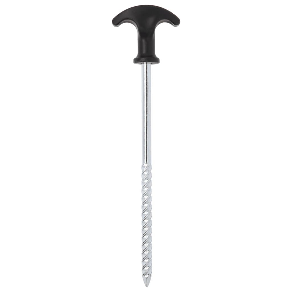 PEG VIDAXL TENDA PEGS 12 ST Ø7 mm 20 cm Acciaio zincato