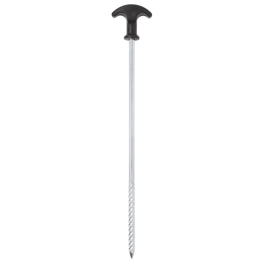 Pegas de carpa Vidaxl 12 St Ø7 mm 30 cm de acero galvanizado