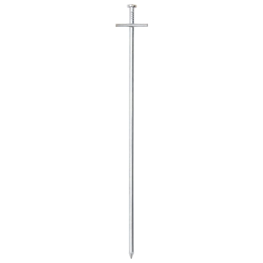 Pegs de tienda Vidaxl 24 STS Ø6 mm 29.5 cm de acero galvanizado