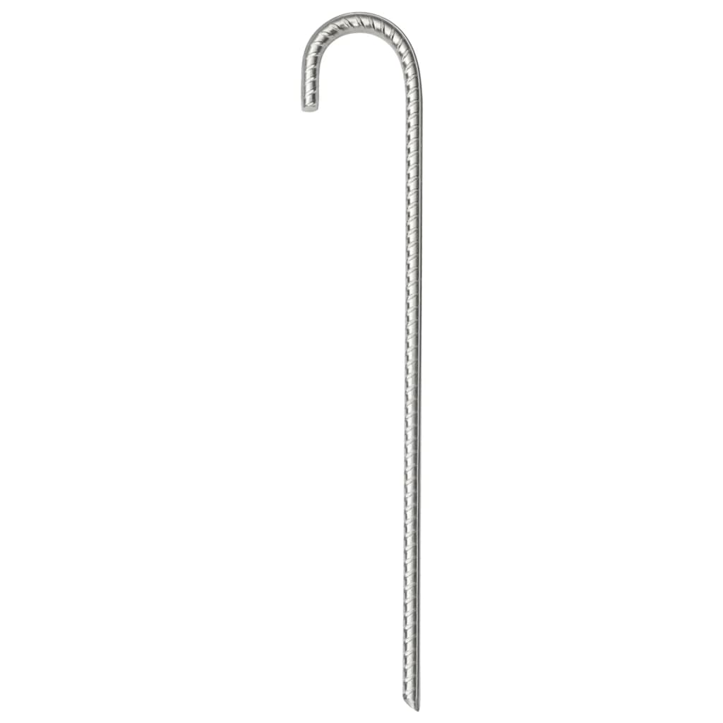 Pegas de carpa Vidaxl 6 ST Ø10 mm 37 cm de acero galvanizado