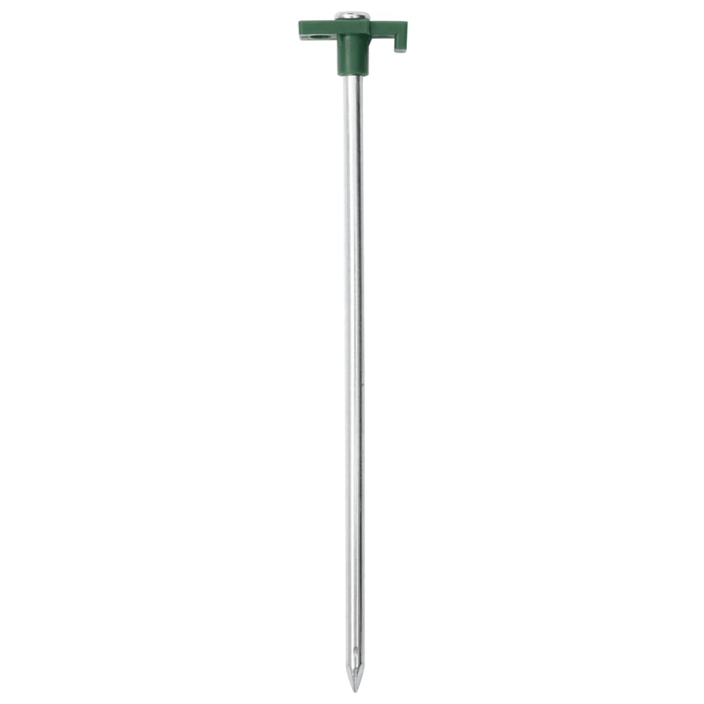 Vidaxl Tent Belling 24 St 7 mm 25 cm de acero galvanizado polipropeno