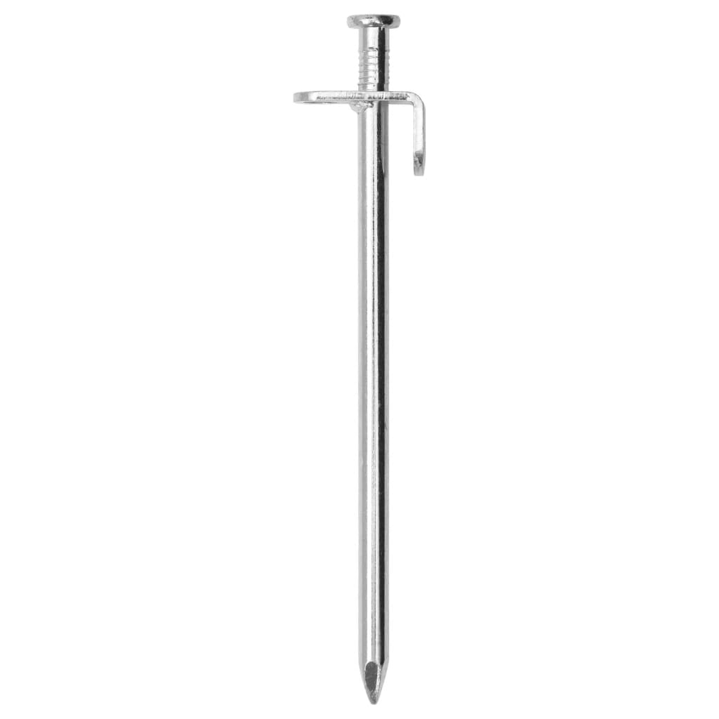 Vidaxl Tent Hairing 24 St 8 mm 19,5 cm Acciaio zincato