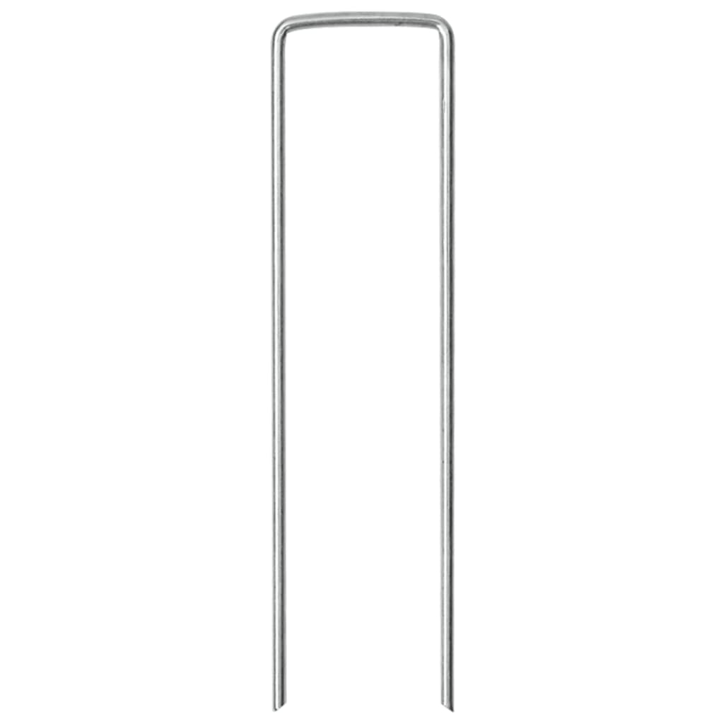 Vidaxl grondharingen 25 st u-vormig 15x3,5 cm gegalvaniseerd staal