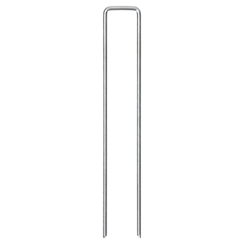 Vidaxl grondharingen 25 st u-vormig 20x4 cm gegalvaniseerd staal