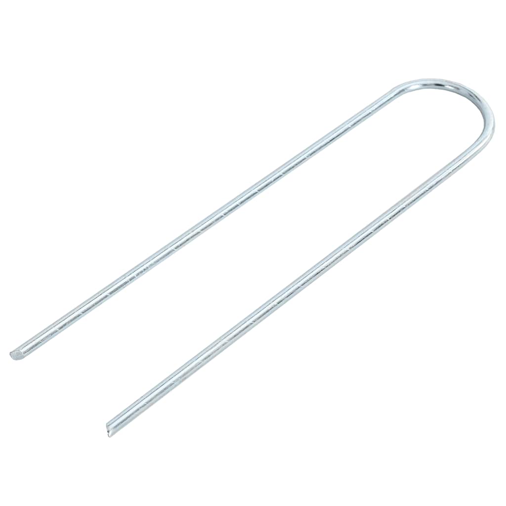Vidaxl grondharingen 25 st u-vormig 20x3,5 cm gegalvaniseerd staal
