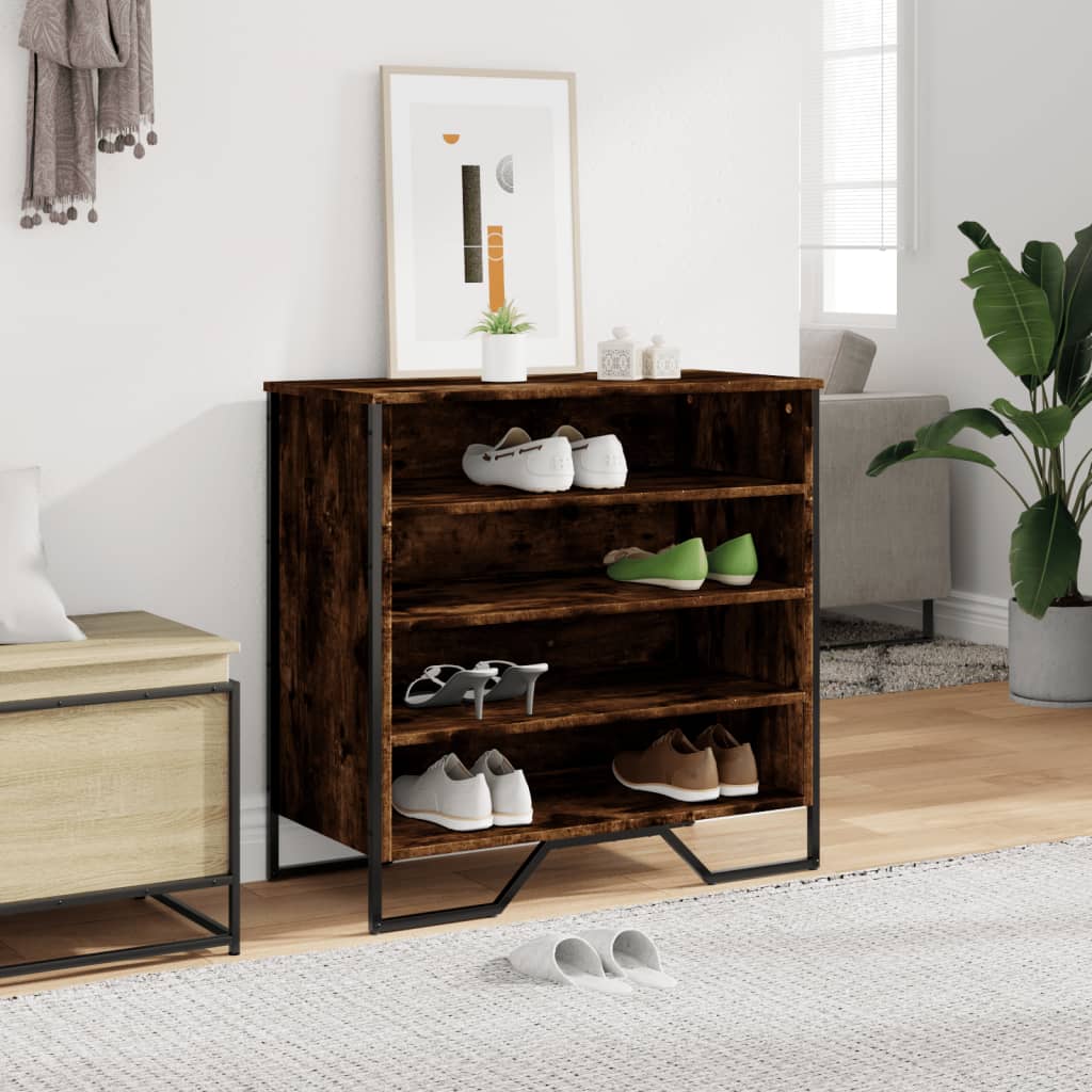 Vidaxl Cabinet da scarpe 80x38x78 cm Colore in legno di legno