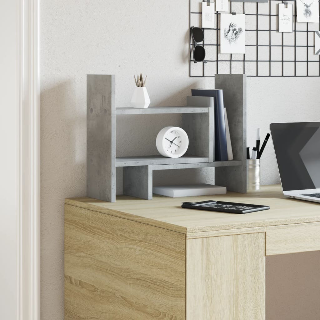 Vidaxl Bureau Organizer 38.5x17x39 cm Betongrijs elaborato