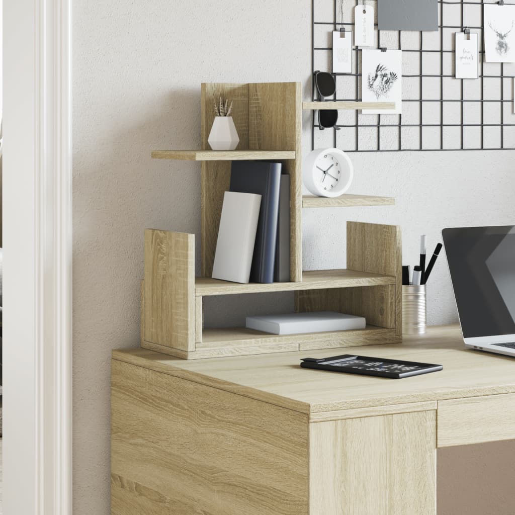 Vidaxl Bureau Organizer 49x20x52.5 cm Oak in legno trasformato Sonoma colorato