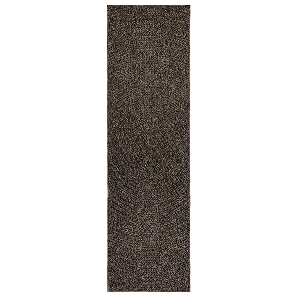 Vidaxl Rug Zizur dentro y fuera de 80x250 cm de yute mirada antracita