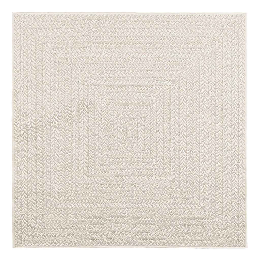 Vidaxl Rug Zizur habitación dentro y fuera de 120x120 cm de yute look