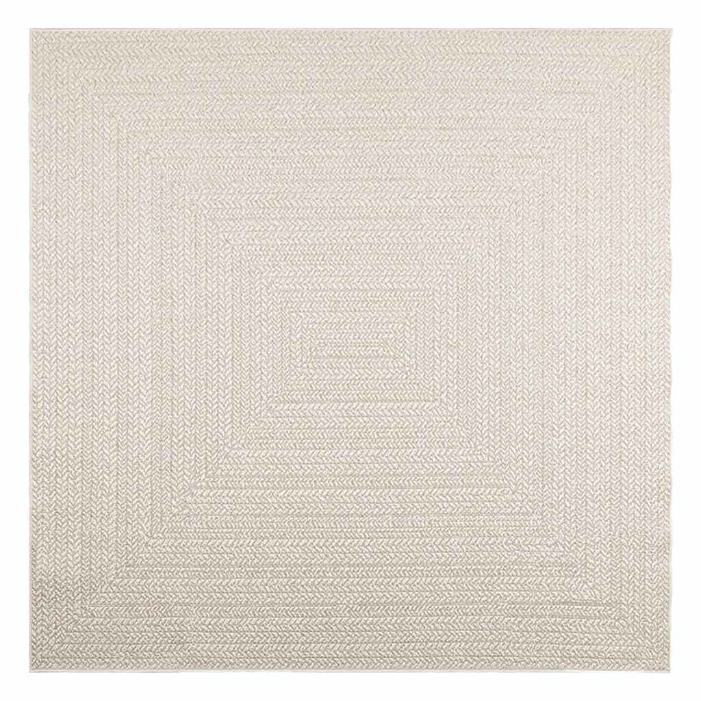 Vidaxl Rug Zizur Room dentro y fuera de 200x200 cm de yute Look