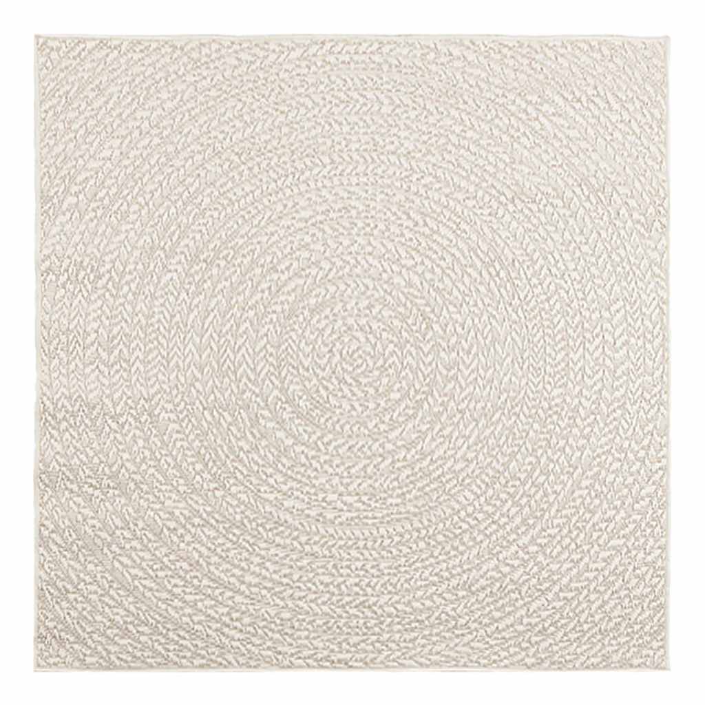 Vidaxl Rug Zizur Room all'interno e all'esterno di 120x120 cm look da iuta