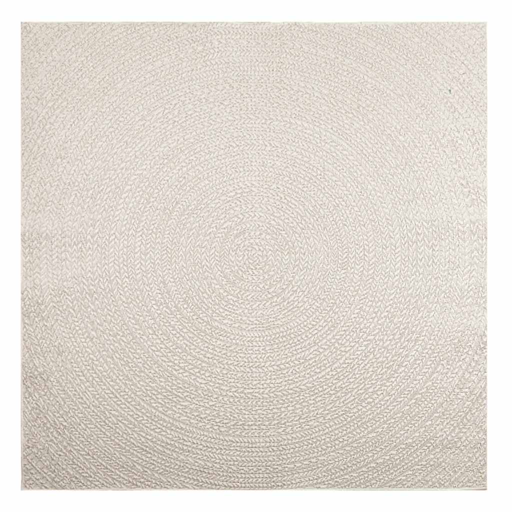 Vidaxl Rug Zizur Room dentro y fuera de 200x200 cm de yute Look