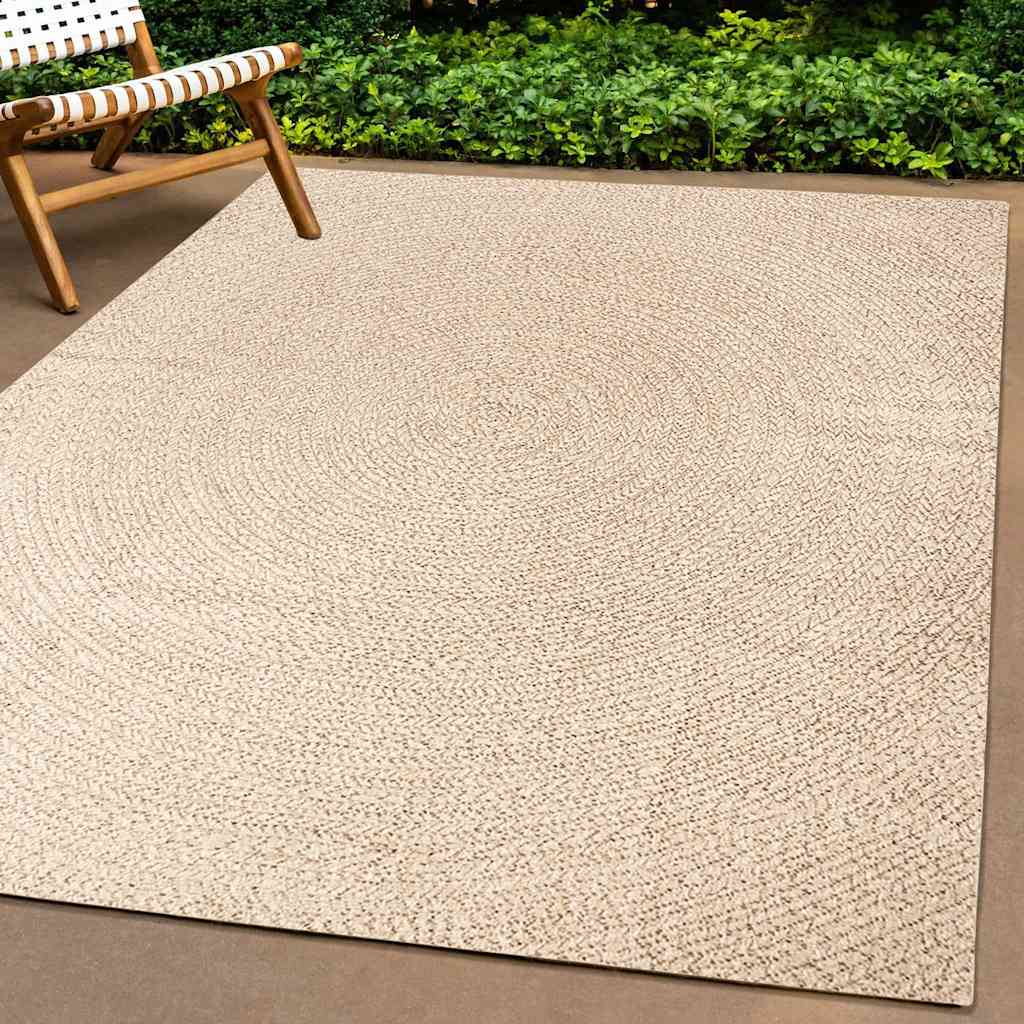 Vidaxl Rug Zizur Beige dentro y fuera de 80x150 cm de yute Look