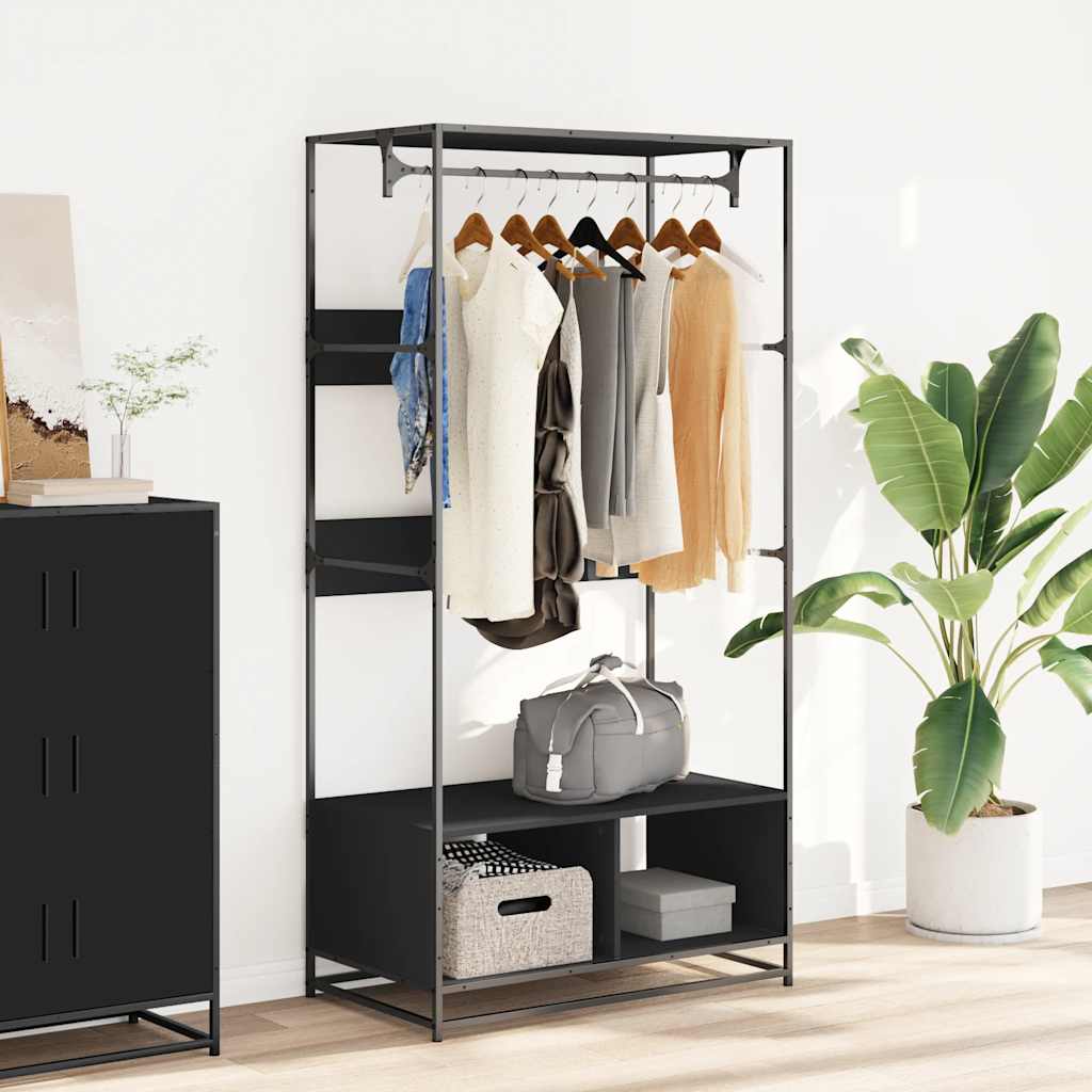 Armario Vidaxl 90x50x180 cm de madera propiedad de negro