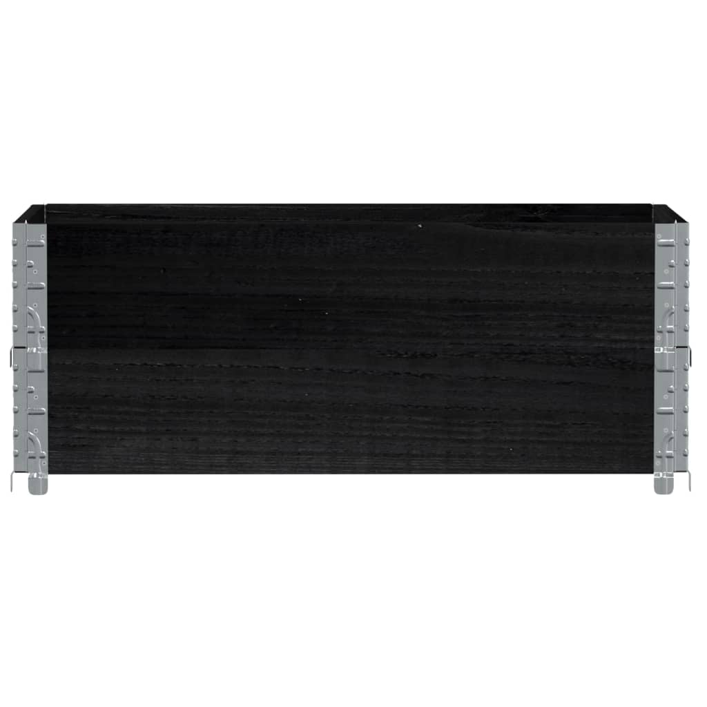Vidaxl Planning Box da 100x50 cm Pino solido nero