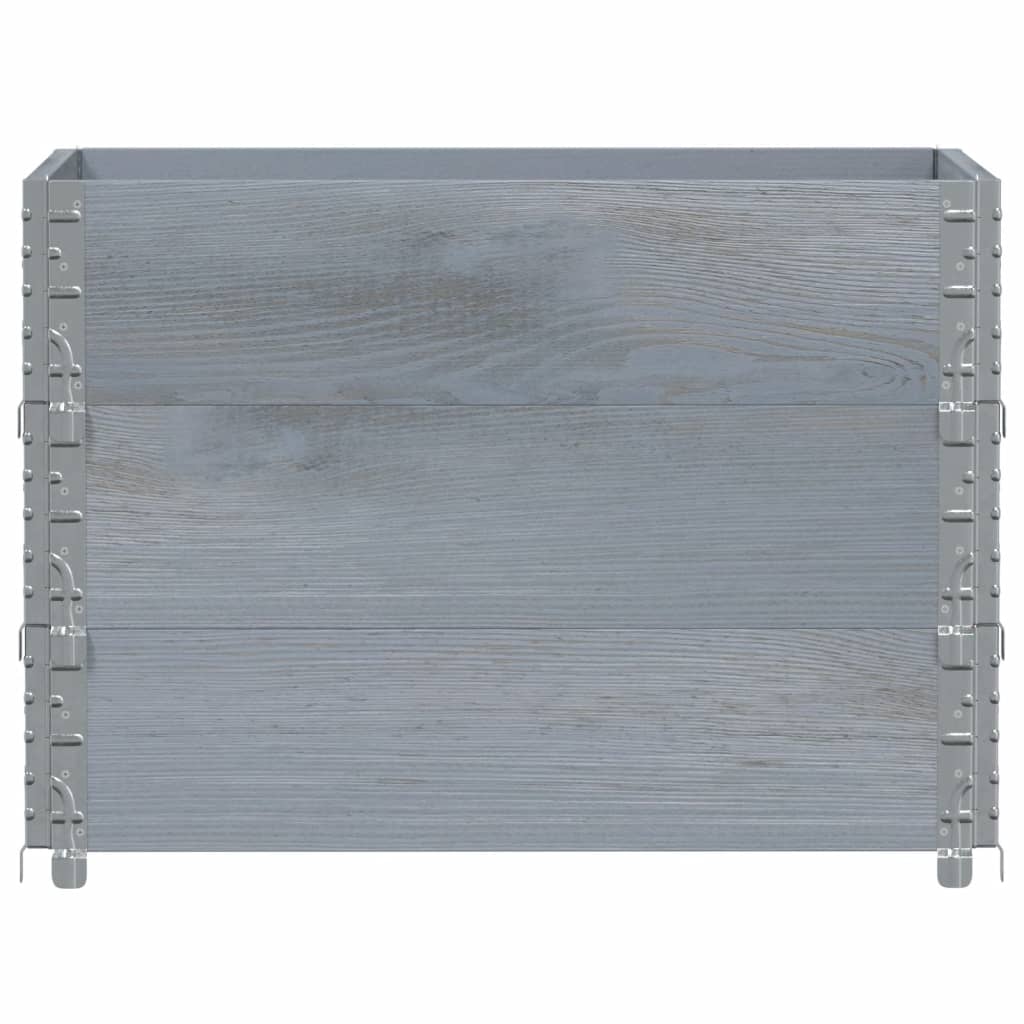 Vidaxl Planning Box 80x60 cm Solid Pine Gray