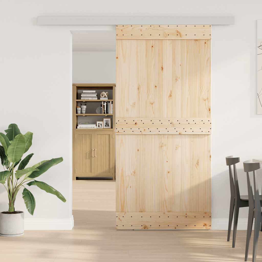 Vidaxl Conjunto de masa deslizante de 200 cm Aleación de aluminio de color plateado