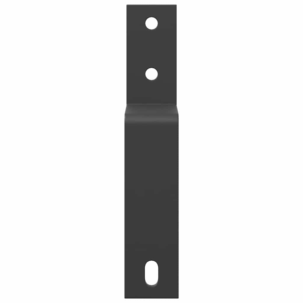Puertos de derivación de Vidaxl Puertas de granero 5 PCS para rieles planos de acero al carbono