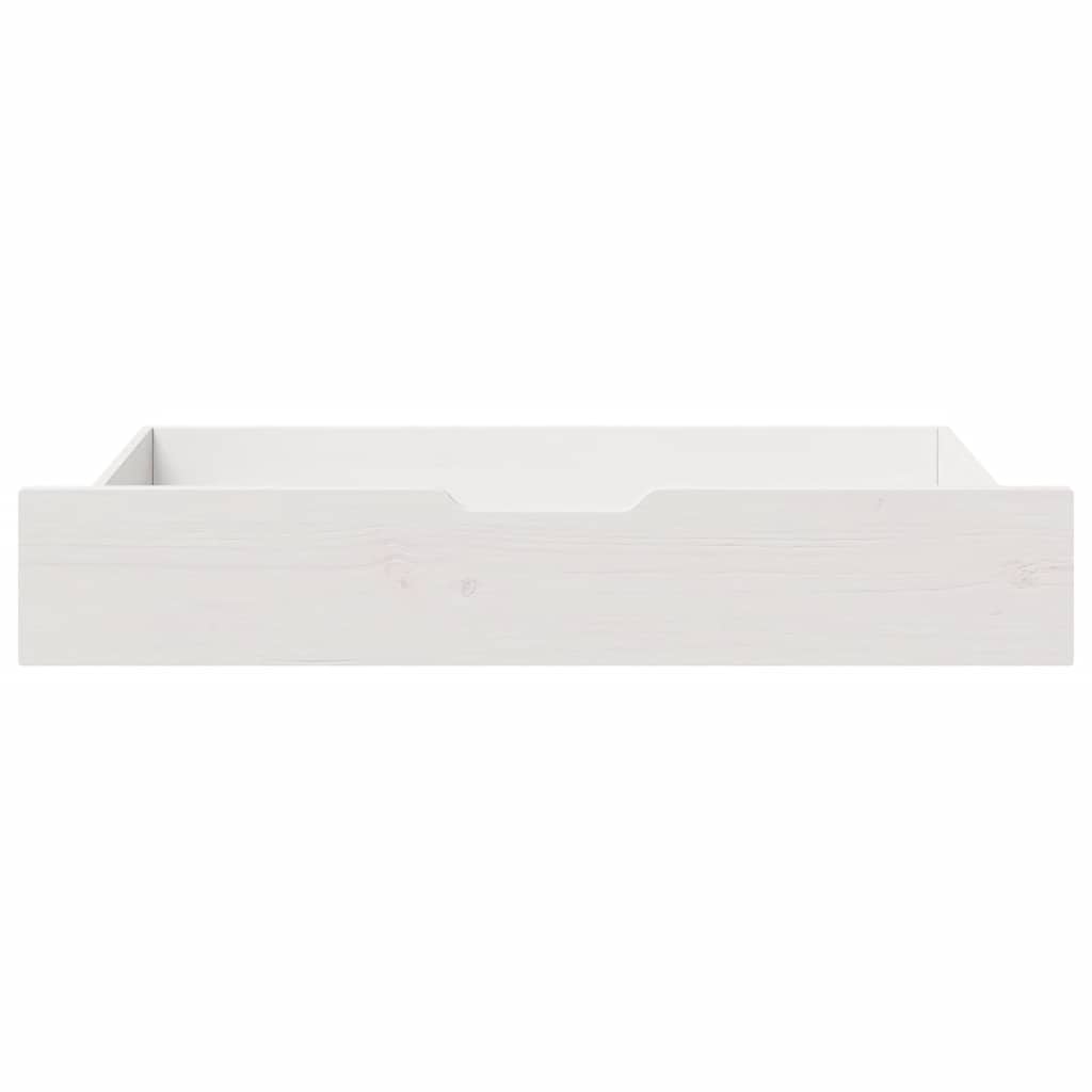 Vidaxl Bedlades 2 pezzi 90x55x16 cm Pine bianco bianco