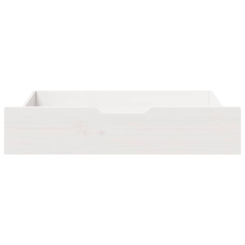 Vidaxl Bedlades 2 pezzi 85x55x16 cm Pine bianco bianco