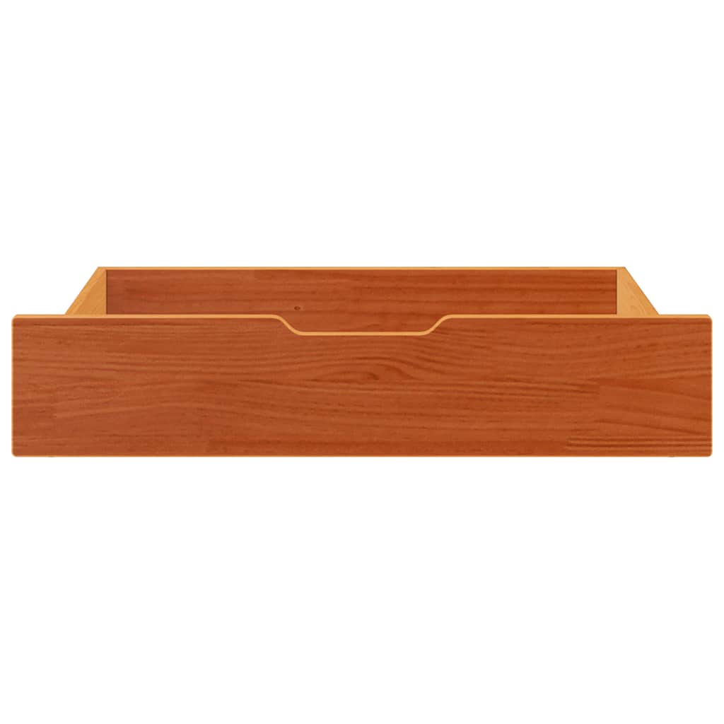 Vidaxl Bedlades 2 ST 80x55x16 Pinna solida marrone