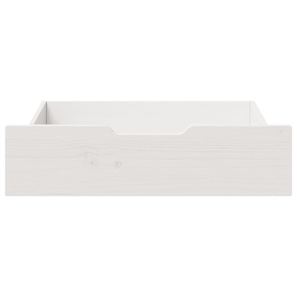Vidaxl Bedlades 2 pezzi 75x55x16 cm Pine bianco bianco