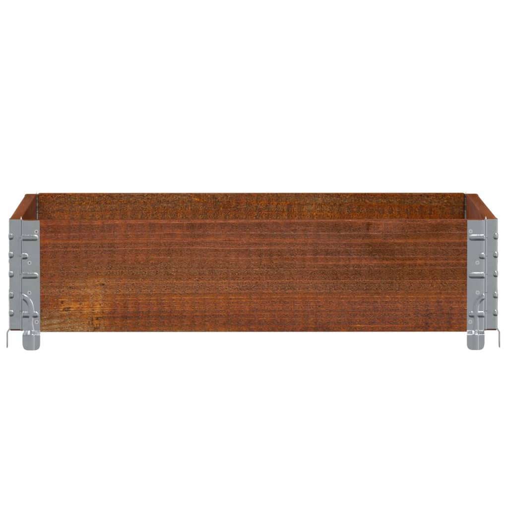 Vidaxl Palletopzetrand 80x60 cm de pino sólido marrón