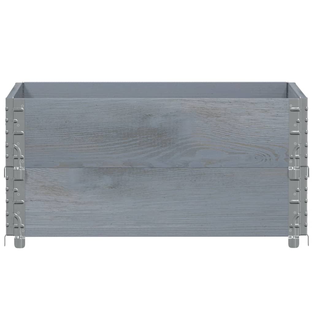 Vidaxl Palletopzetranden 2 ST 80x60 cm de pino sólido