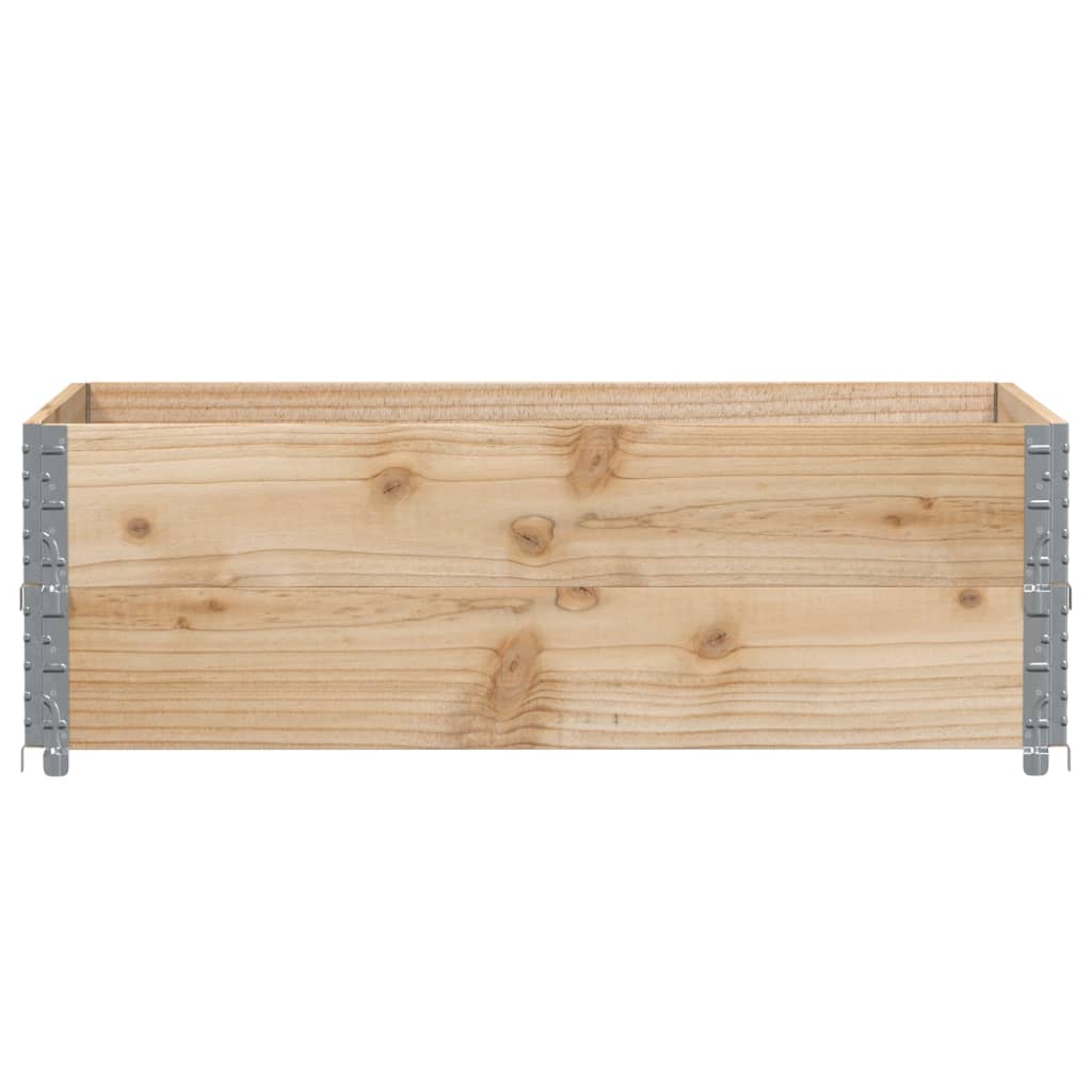 Vidaxl Palletopzetranden 2 PCS 120x80 cm pino solido