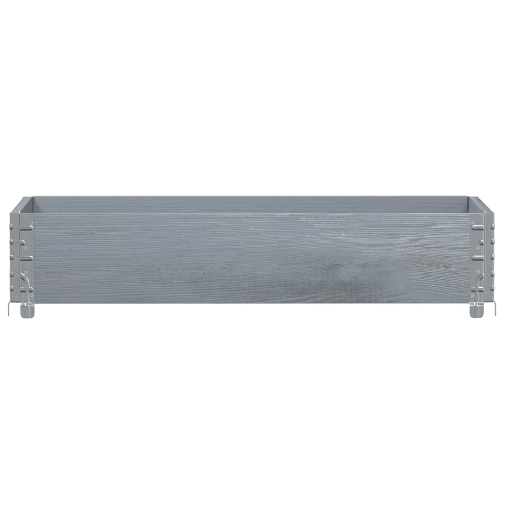 Vidaxl Palletopzetrand 100x50 cm Pino solido grigio