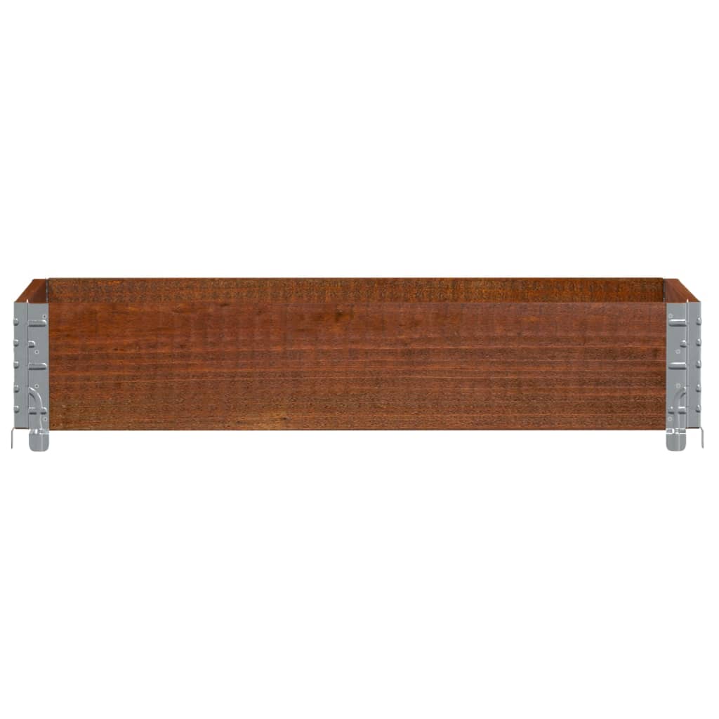Vidaxl Palletopzetrand 100x50 cm Pinna solido marrone