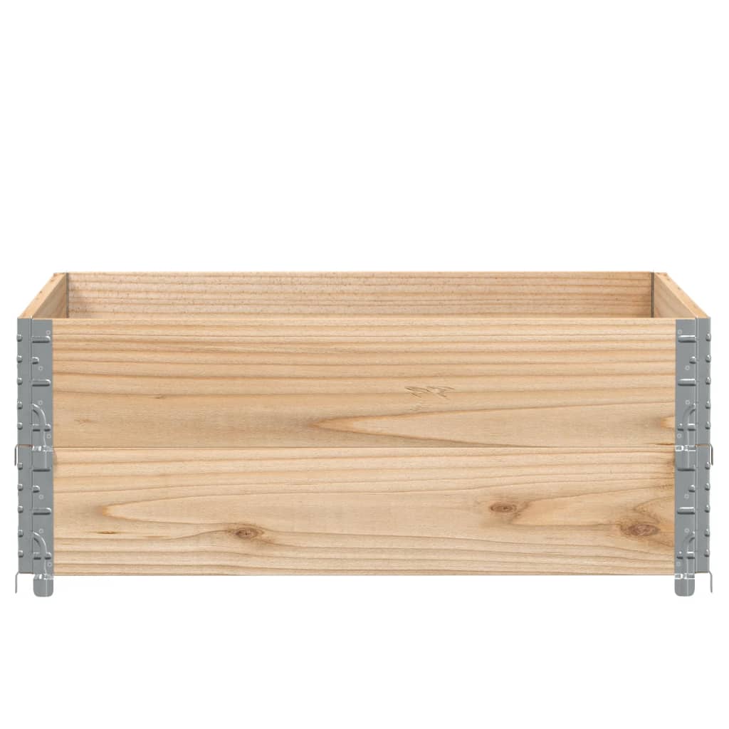 Vidaxl Palletopzetranden 2 PCS 100x100 cm de pino sólido