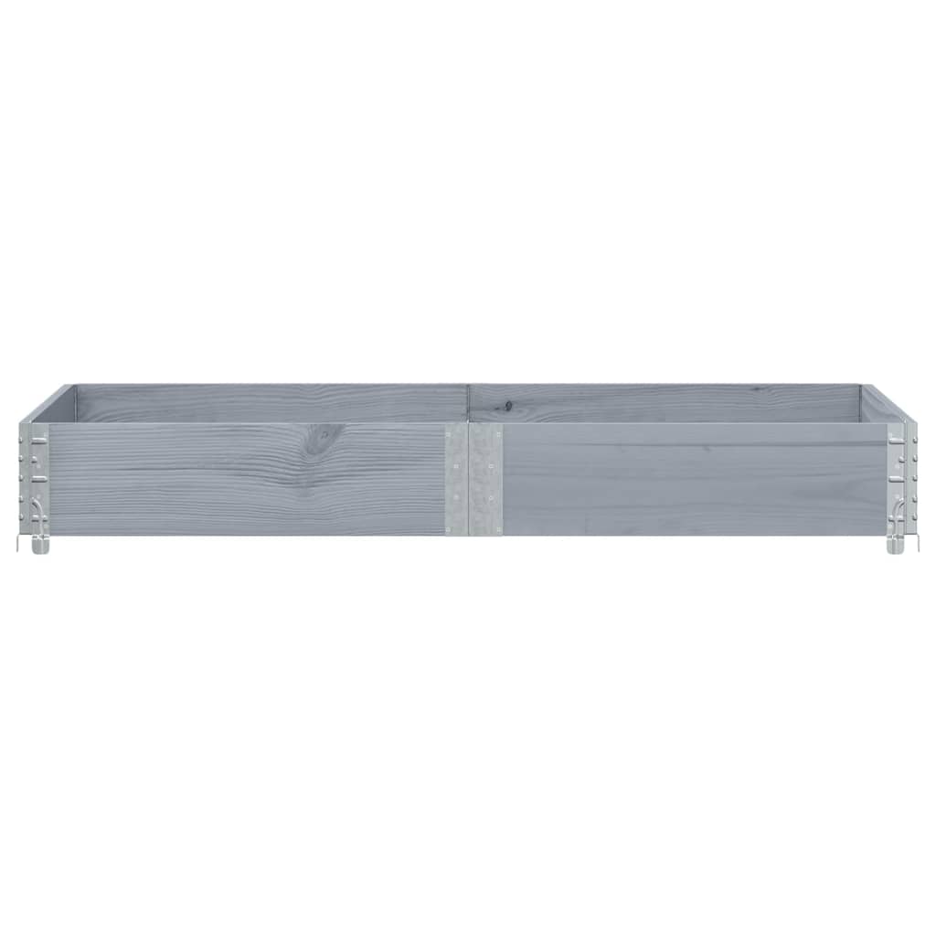 Vidaxl Palletopzetrand 150x50 cm Pino solido grigio
