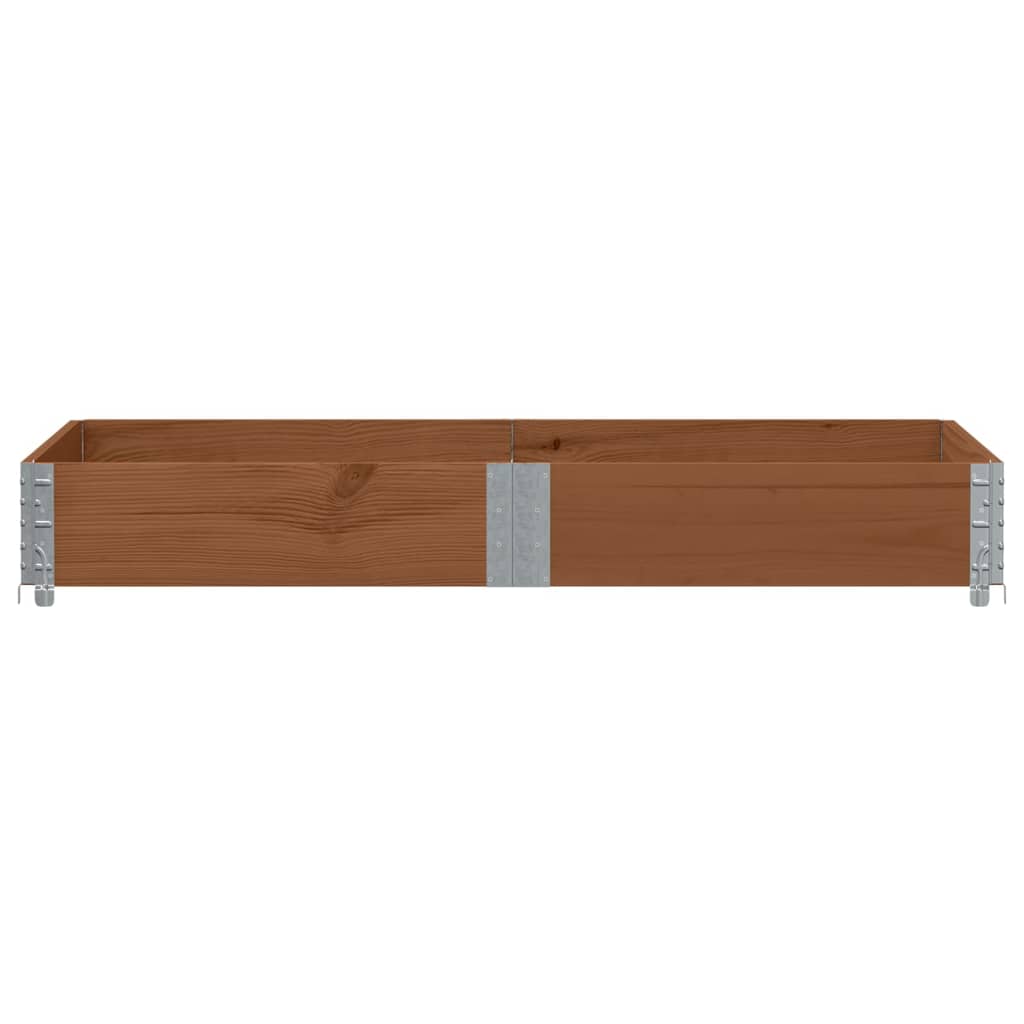 Vidaxl Palletopzetrand 150x100 cm de pino sólido marrón