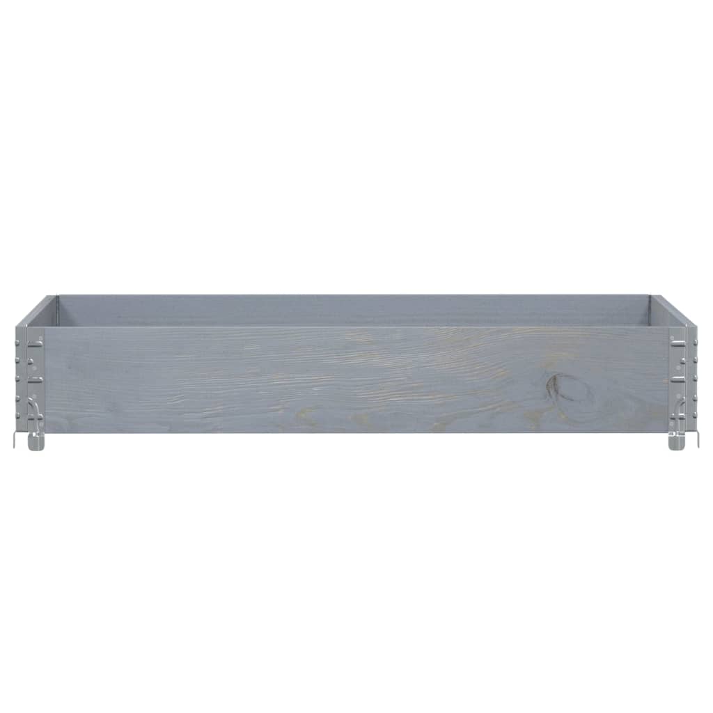 Vidaxl Planning Box 120x80 cm Solid Pine Gray