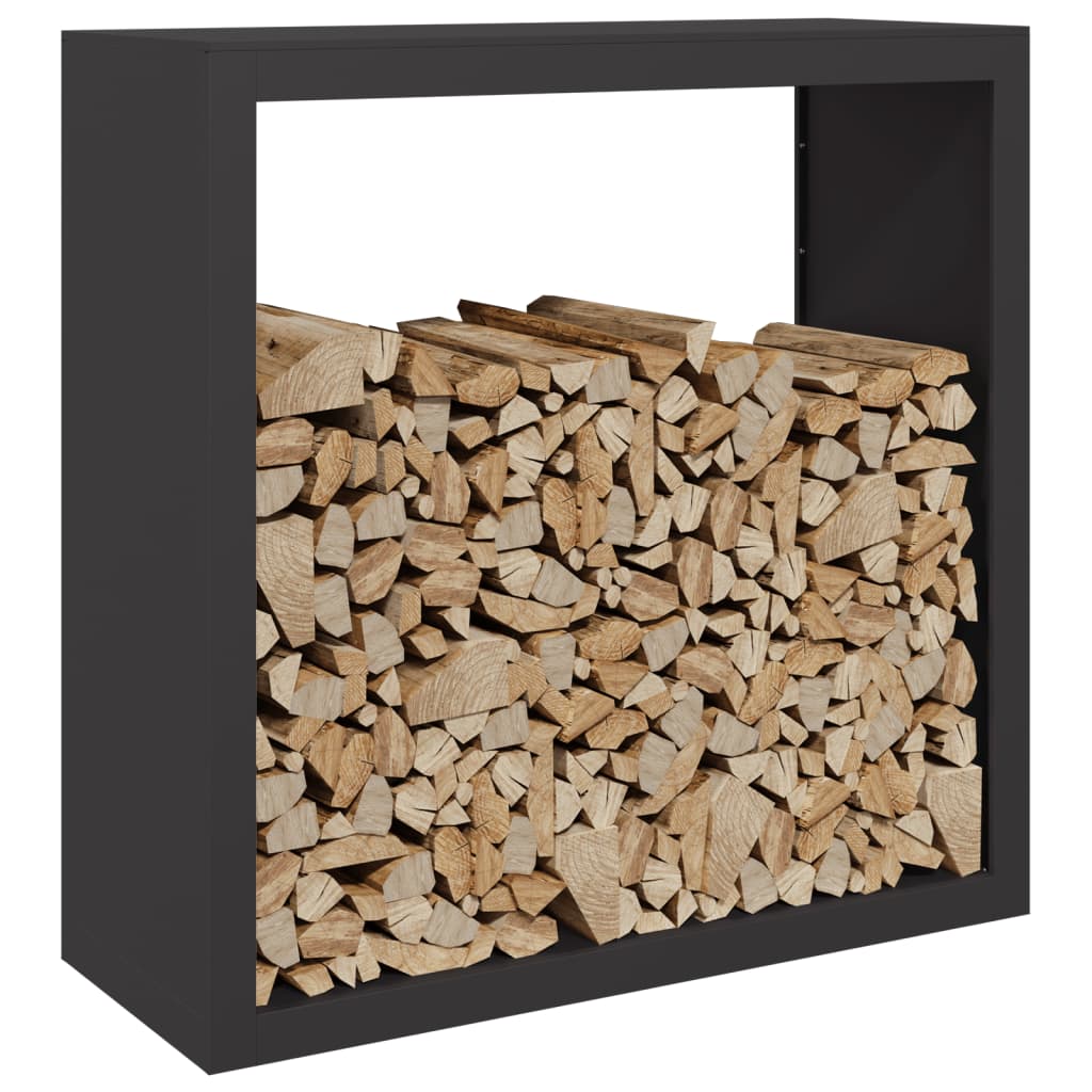 Vidaxl camino 100x40x100 cm in acciaio nero
