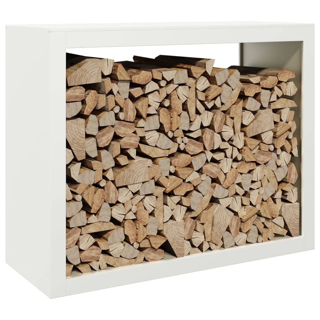 Chimenea de Vidaxl 100x40x80 cm de acero blanco