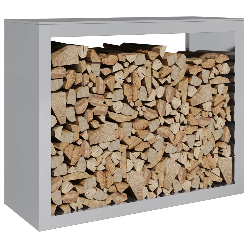 Vidaxl camino 100x40x80 cm in acciaio zincato