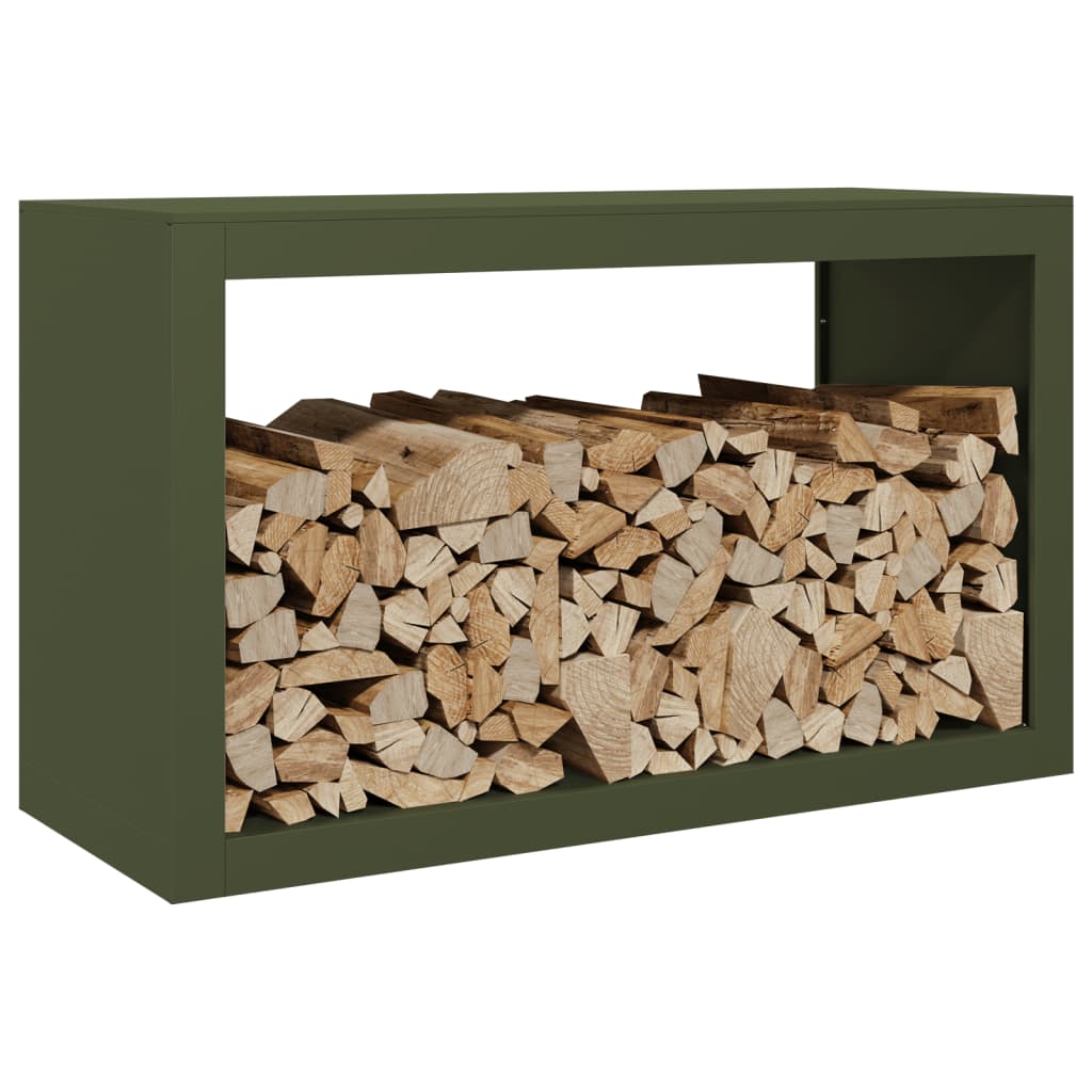 Chimenea de Vidaxl 100x40x60 cm de acero verde