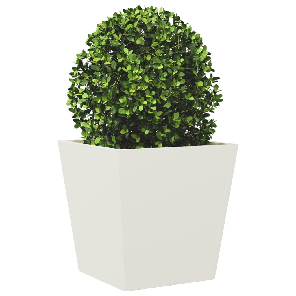 Vidaxl Planning Box 40x40x40 cm de acero blanco