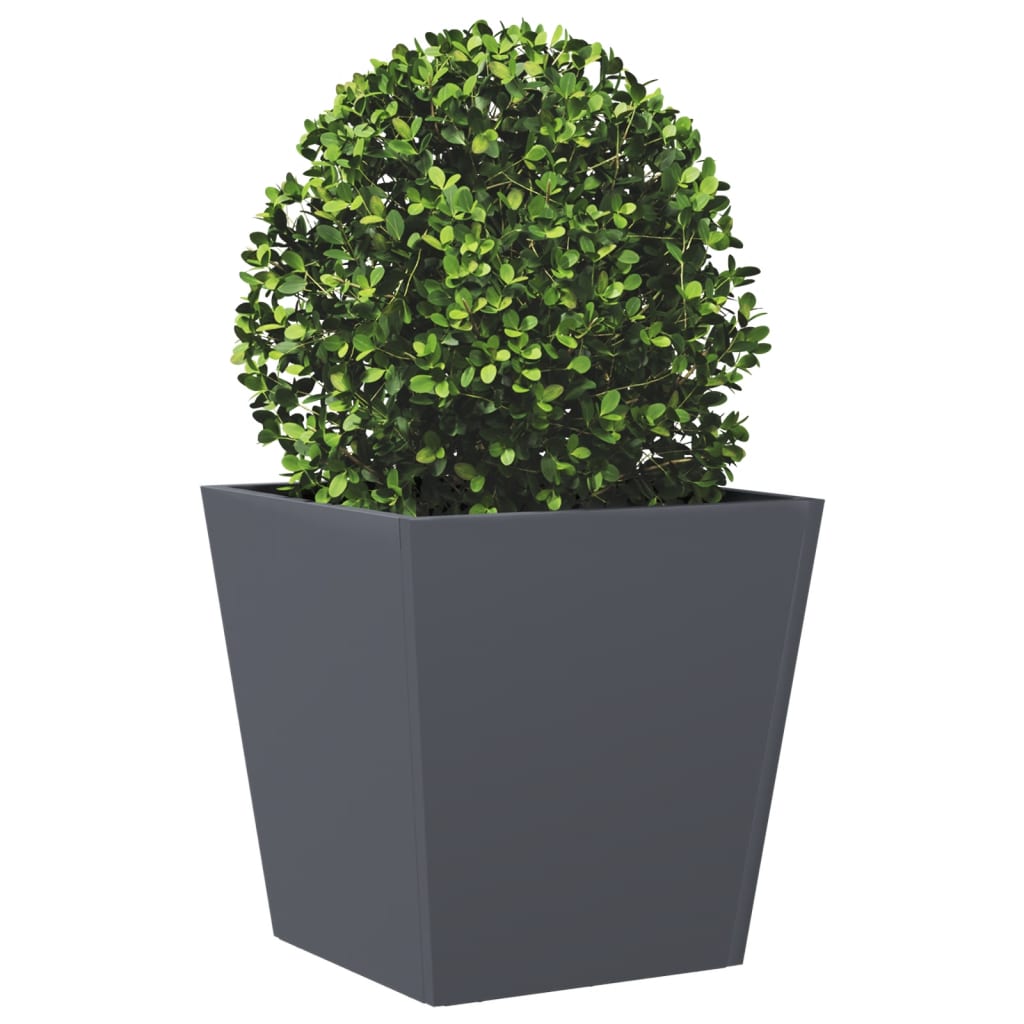 Vidaxl Planning Box 40x40x40 cm de acero antracita
