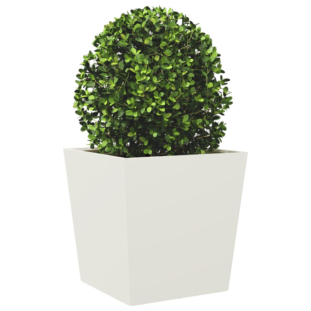 Vidaxl Planning Box 50x50x50 cm de acero blanco