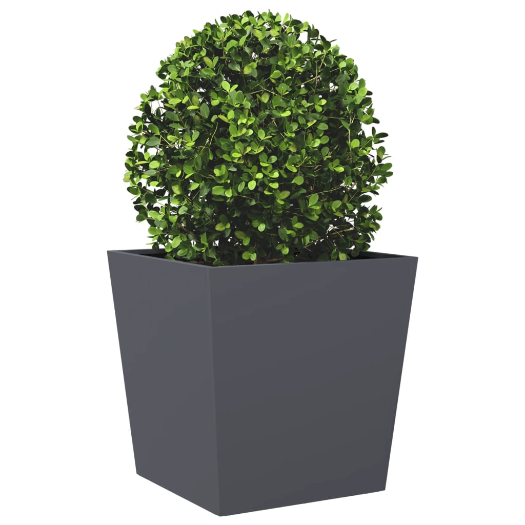 Vidaxl Planning Box 50x50x50 cm de acero antracita