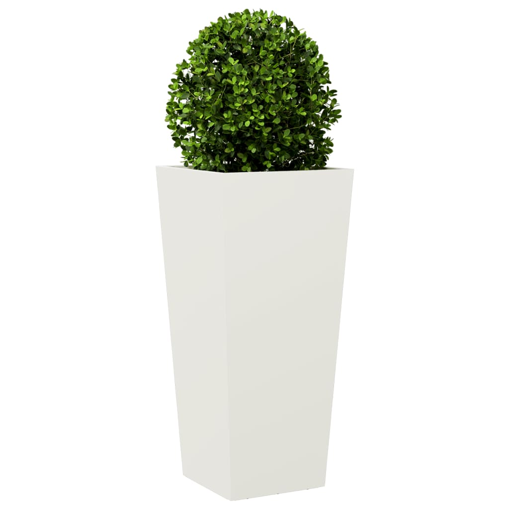 Vidaxl Planning Box 35x35x75 cm de acero blanco