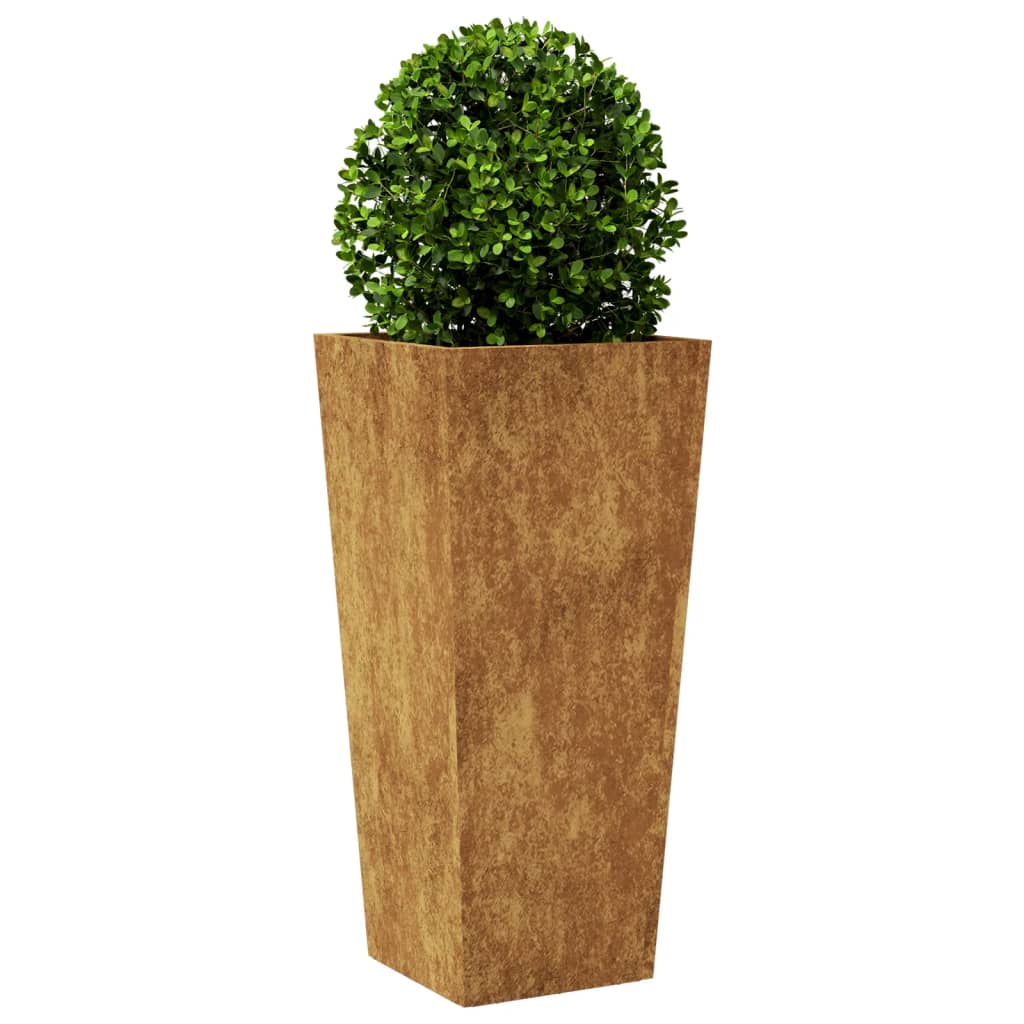 Vidaxl Planter 35x35x75 cm de acero meteorológico