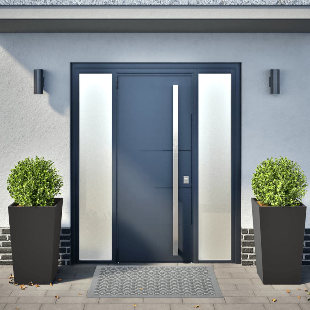 Vidaxl fioriere 2 ST 45x45x75 cm in acciaio nero