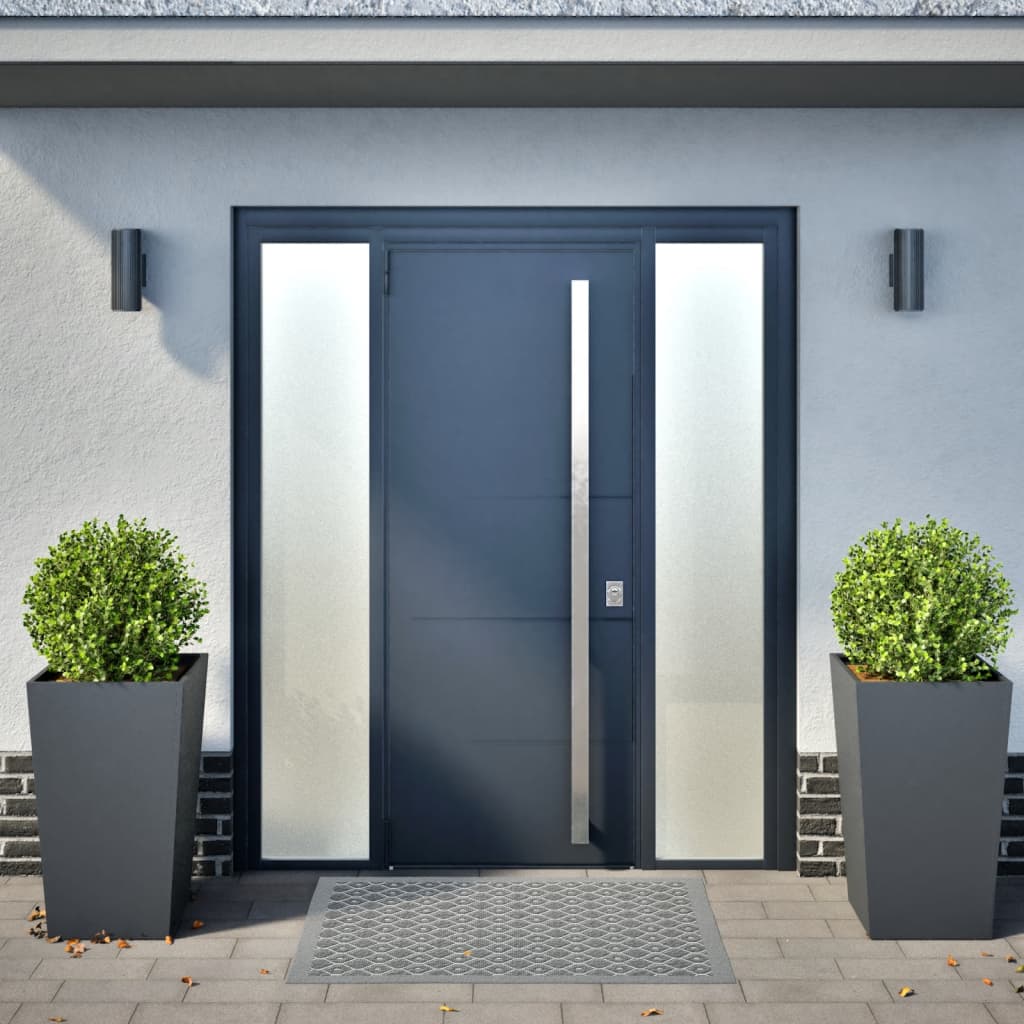 Plantadores Vidaxl 2 St 45x45x75 cm de acero antracita