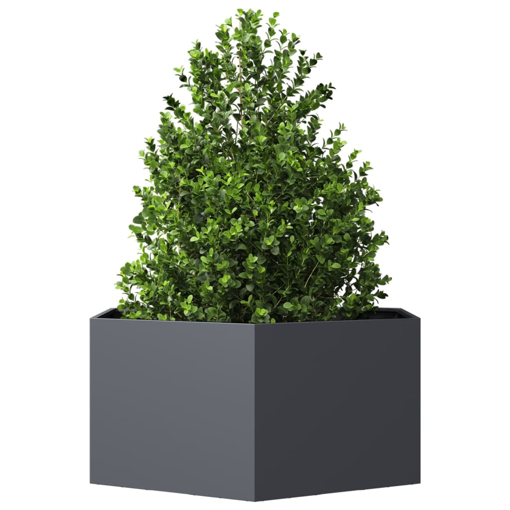 Plannet Vidaxl Henhoek 104x90x45 cm de acero antracita