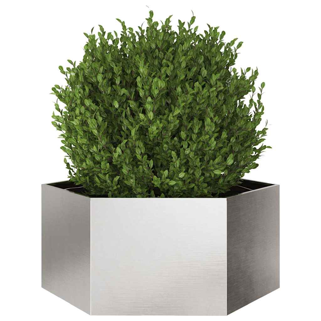 Vidaxl Plannet Henhoek 104x90x45 cm de acero inoxidable
